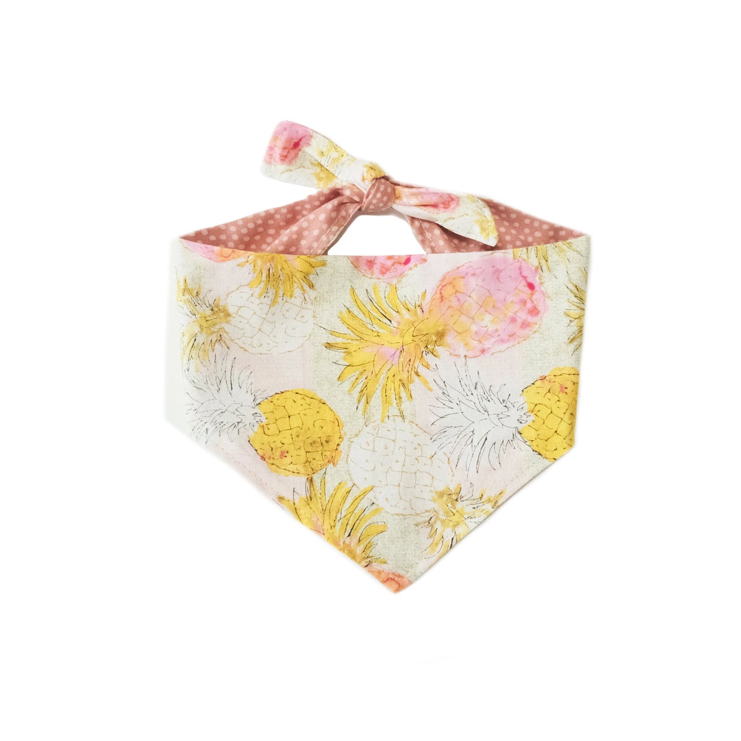 Pineapple Reversible Bandana_Pet Bandana_Oh Doggou