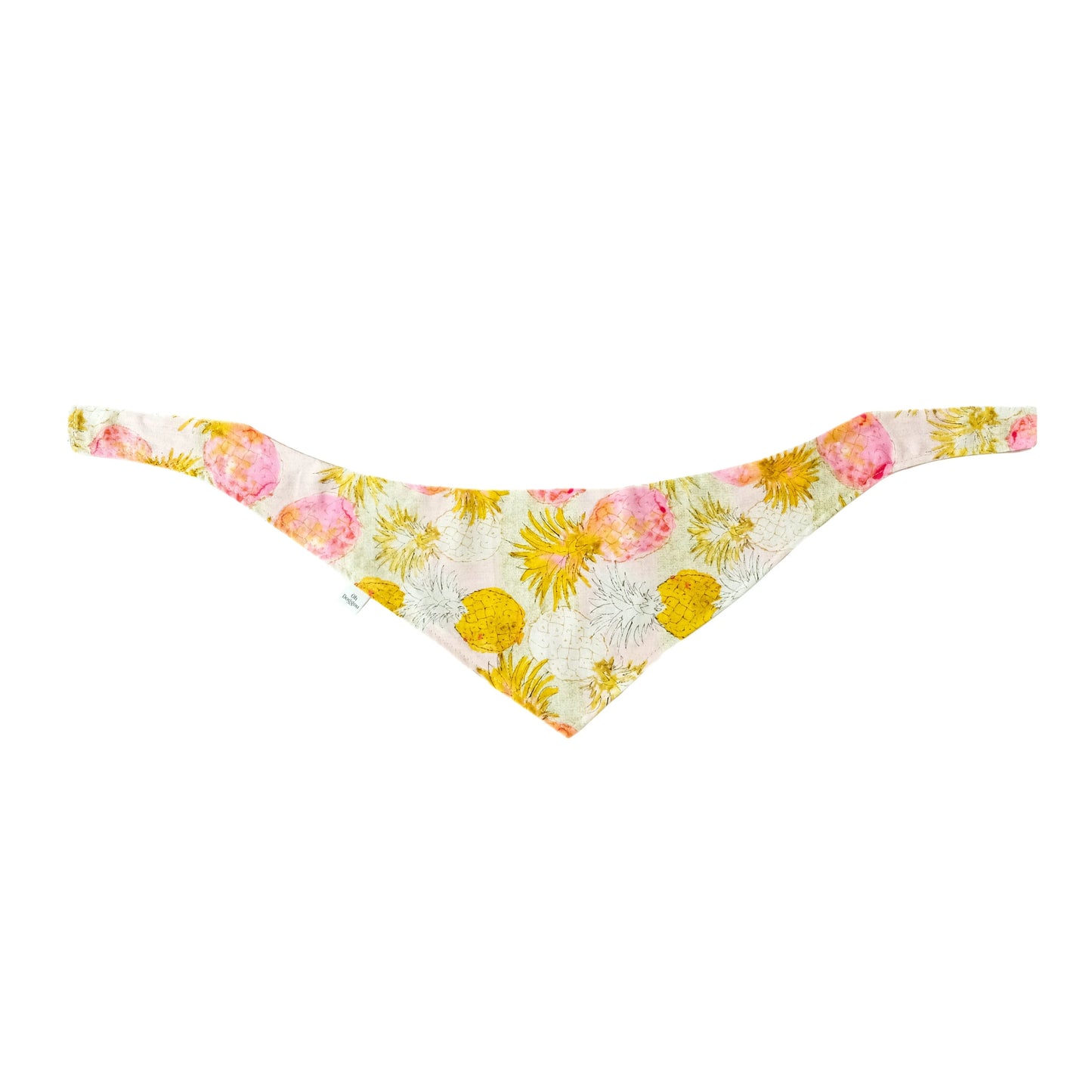 Pineapple Reversible Bandana_Pet Bandana_Oh Doggou