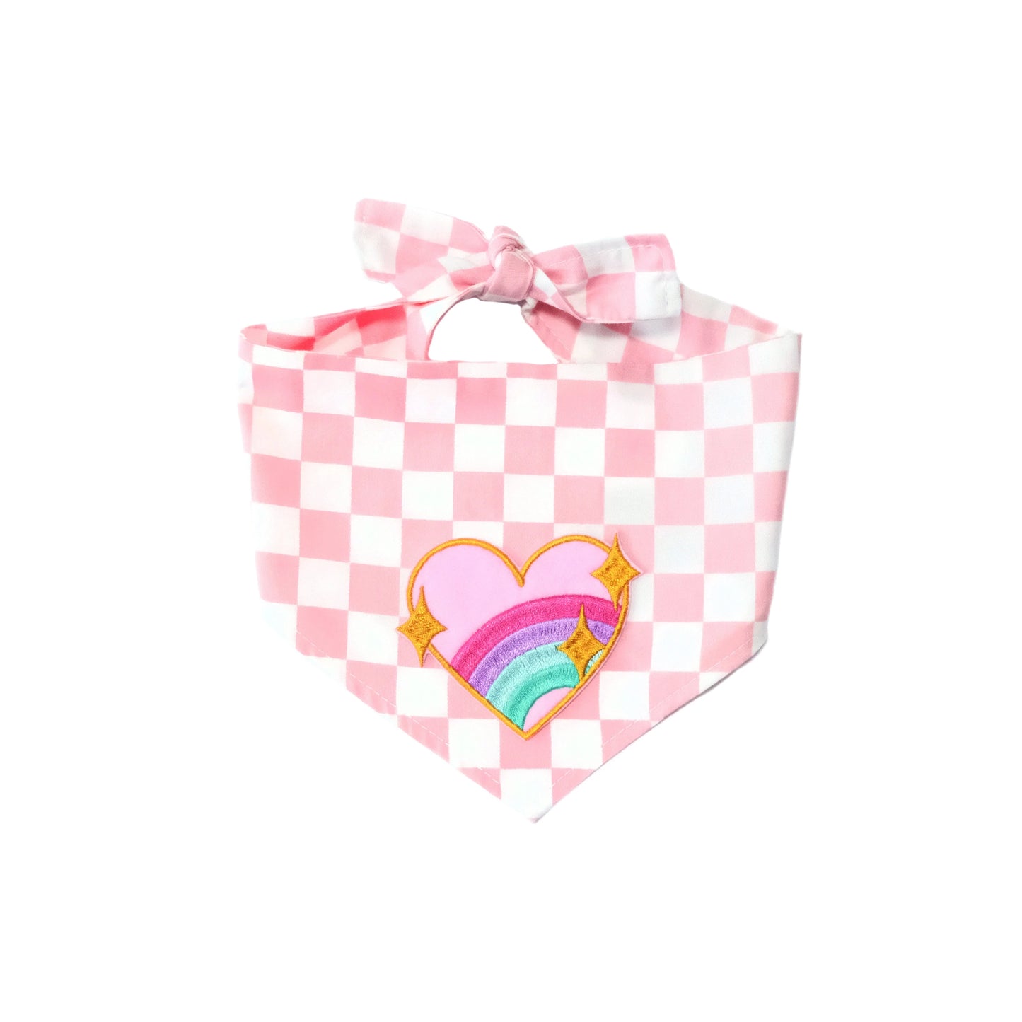 Pink Checkered Bandana_Waterproof Snood_Oh Doggou