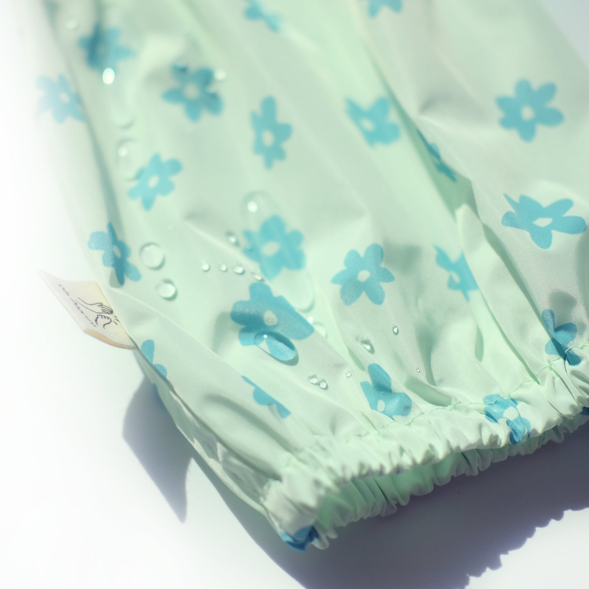 Mint Green Flowers Waterproof Dog Snood_Waterproof Snood_Oh Doggou