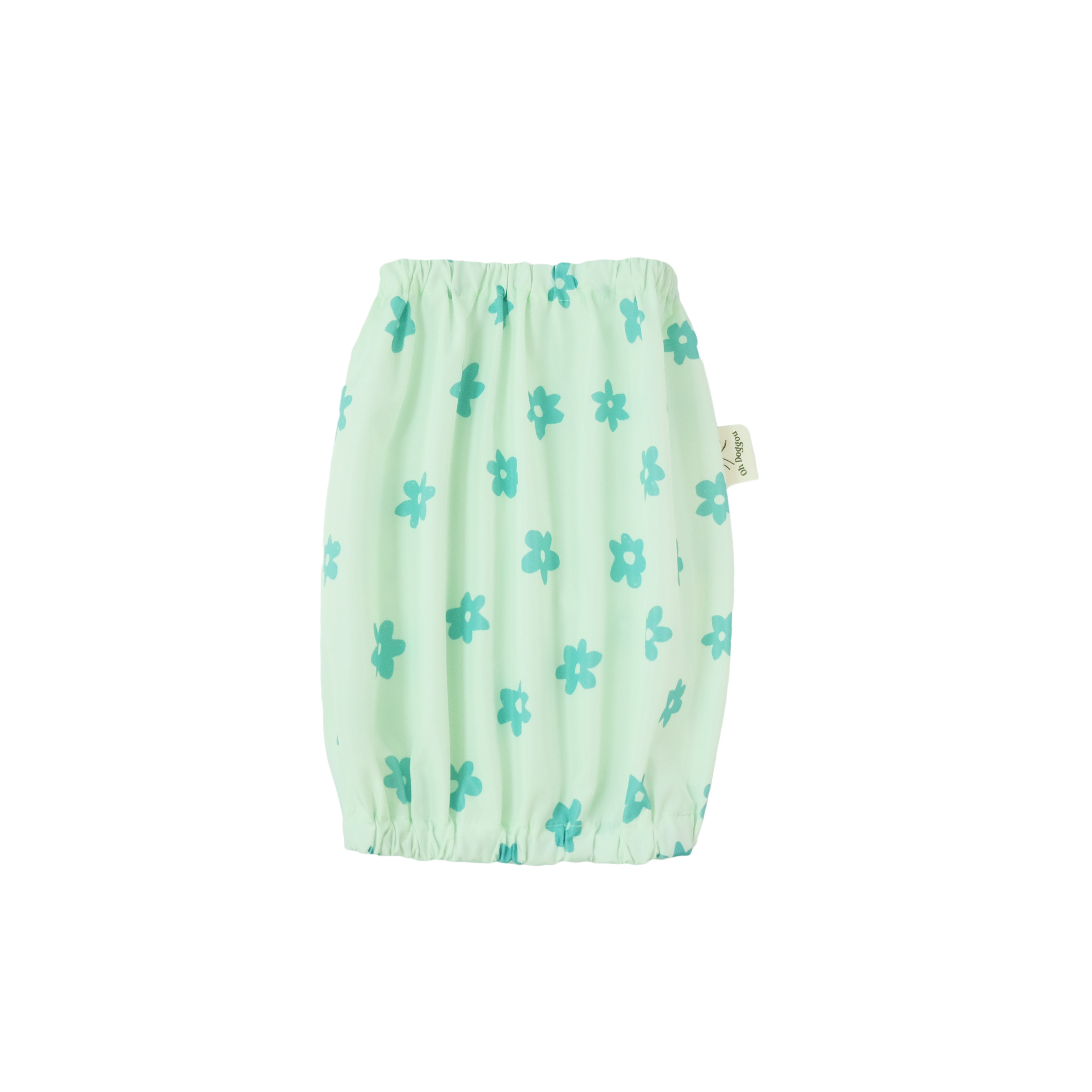Mint Green Flowers Waterproof Snood — Oh Doggou